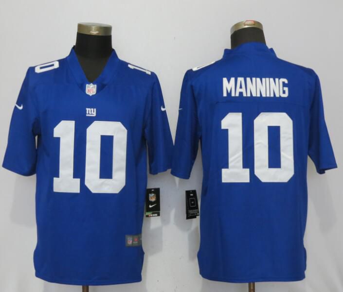 Men New York Giants #10 Manning Blue Nike Vapor Untouchable Limited NFL Jerseys->new york giants->NFL Jersey